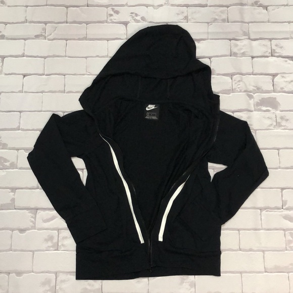 Nike Girls Sportswear Jersey Full Zip Hoodie - Picture 4 of 4